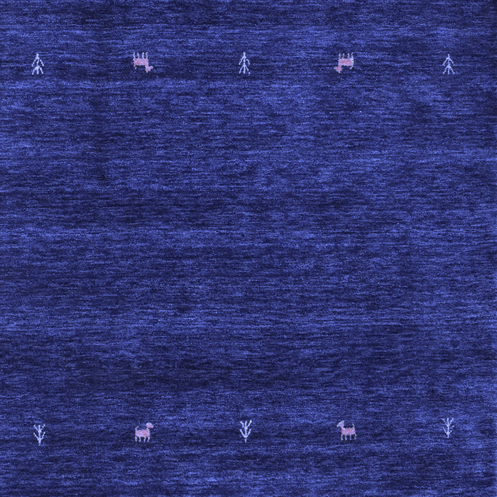 Machine Washable Abstract Blue Contemporary Rug, wshcon897blu