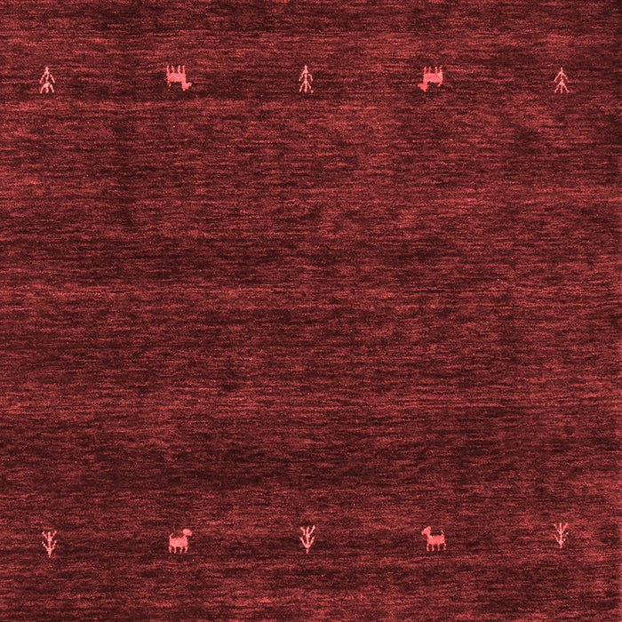 Machine Washable Abstract Red Contemporary Rug, wshcon897red