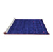 Sideview of Machine Washable Abstract Purple Contemporary Area Rugs, wshcon897pur