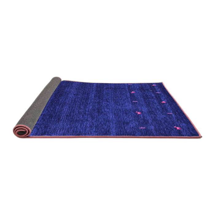 Sideview of Abstract Purple Contemporary Rug, con897pur