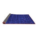 Sideview of Abstract Purple Contemporary Rug, con897pur