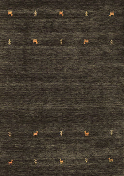 Abstract Brown Contemporary Rug, con897brn