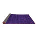 Sideview of Abstract Pink Contemporary Rug, con897pnk