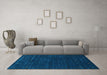 Machine Washable Abstract Light Blue Contemporary Rug in a Living Room, wshcon898lblu