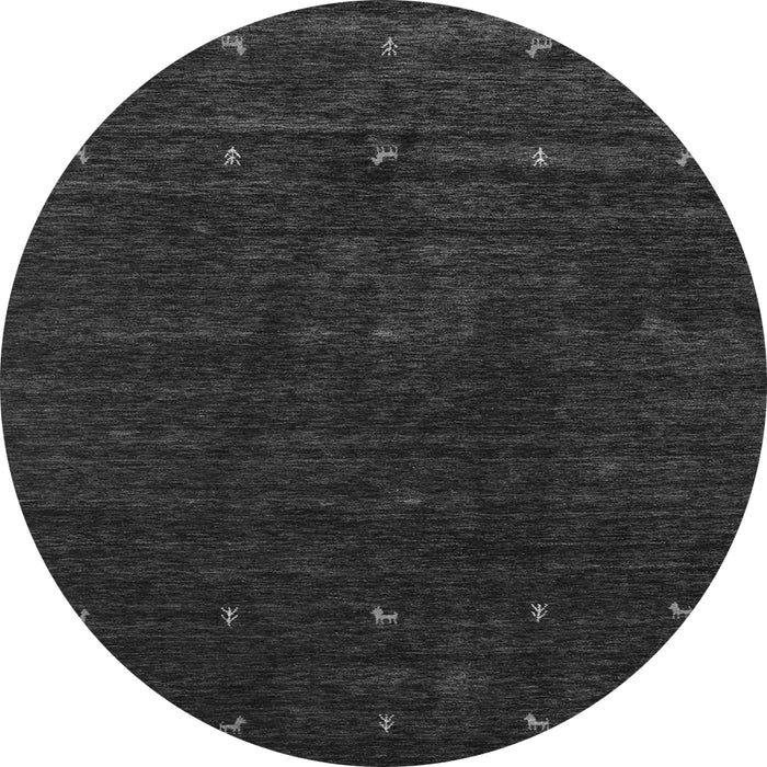 Machine Washable Abstract Gray Contemporary Rug, wshcon898gry