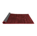 Abstract Red Contemporary Area Rugs