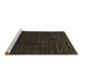Sideview of Machine Washable Abstract Brown Contemporary Rug, wshcon898brn