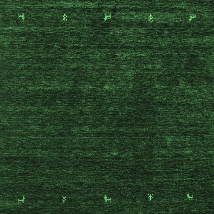 Abstract Emerald Green Contemporary Rug, con898emgrn