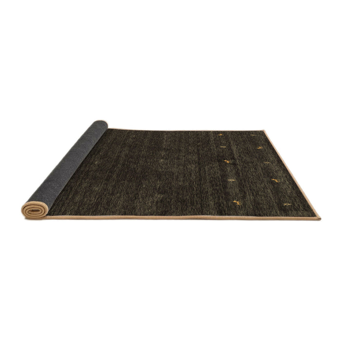 Sideview of Abstract Brown Contemporary Rug, con898brn