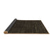 Sideview of Abstract Brown Contemporary Rug, con898brn