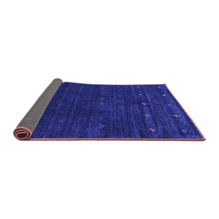 Sideview of Abstract Purple Contemporary Rug, con898pur