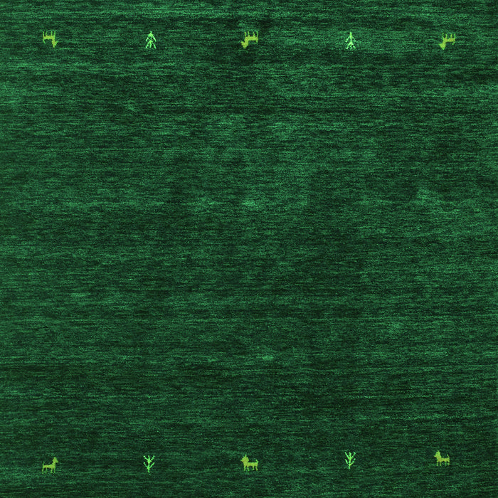 Abstract Green Contemporary Rug, con898grn