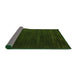 Thickness of Contemporary Dark Forest Green Modern Rug, con899