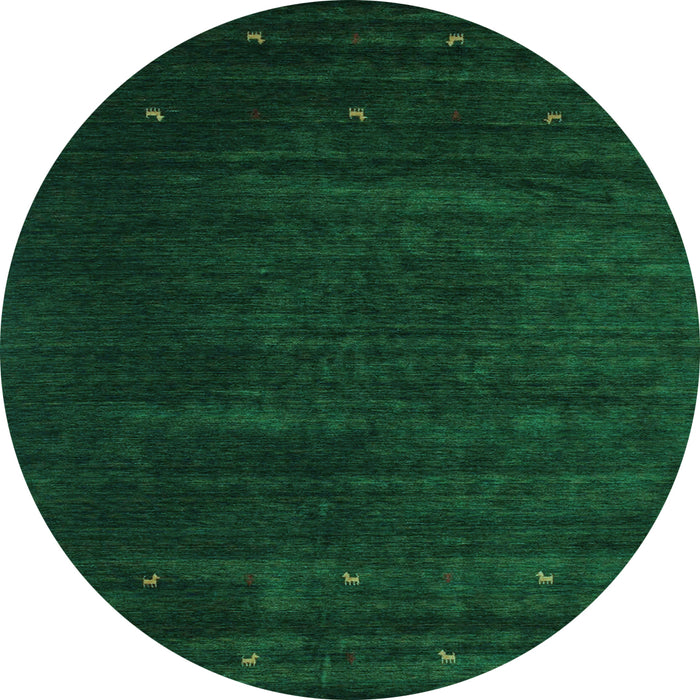 Round Abstract Light Blue Contemporary Rug, con899lblu