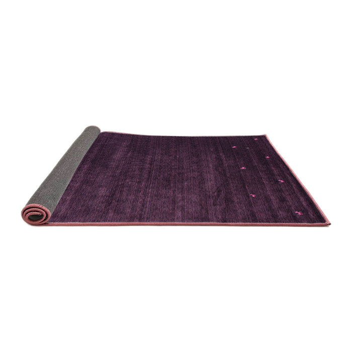 Sideview of Abstract Purple Contemporary Rug, con899pur