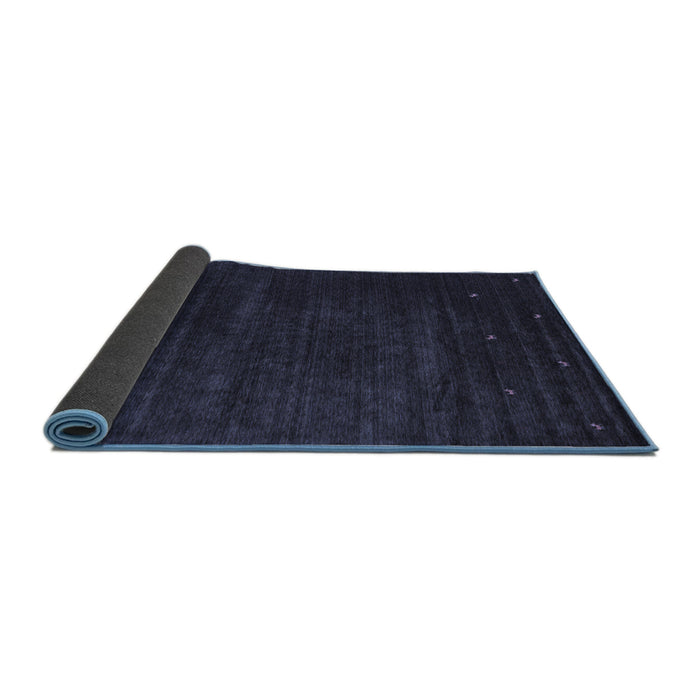 Sideview of Abstract Blue Contemporary Rug, con899blu