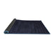 Sideview of Abstract Blue Contemporary Rug, con899blu