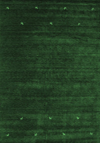 Abstract Emerald Green Contemporary Rug, con899emgrn