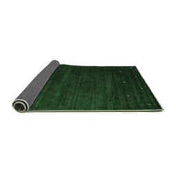 Sideview of Abstract Emerald Green Contemporary Rug, con899emgrn