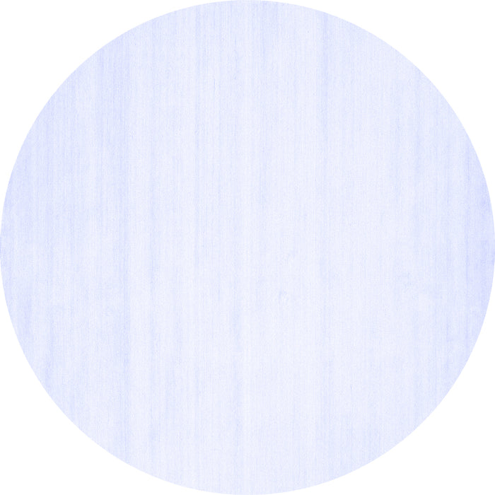 Round Solid Blue Modern Rug, con89blu