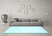 Machine Washable Solid Light Blue Modern Rug in a Living Room, wshcon89lblu