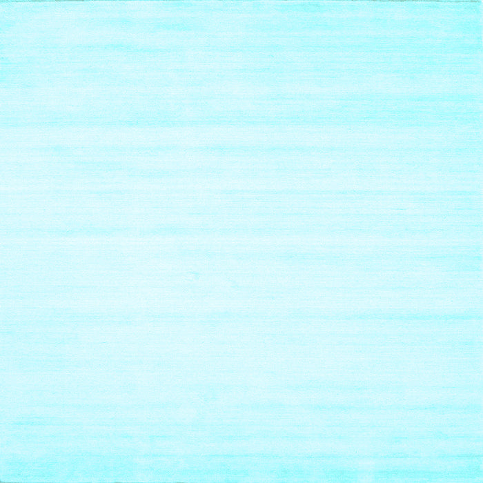 Square Machine Washable Solid Light Blue Modern Rug, wshcon89lblu
