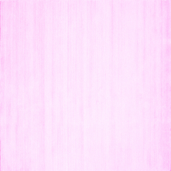 Square Solid Pink Modern Rug, con89pnk