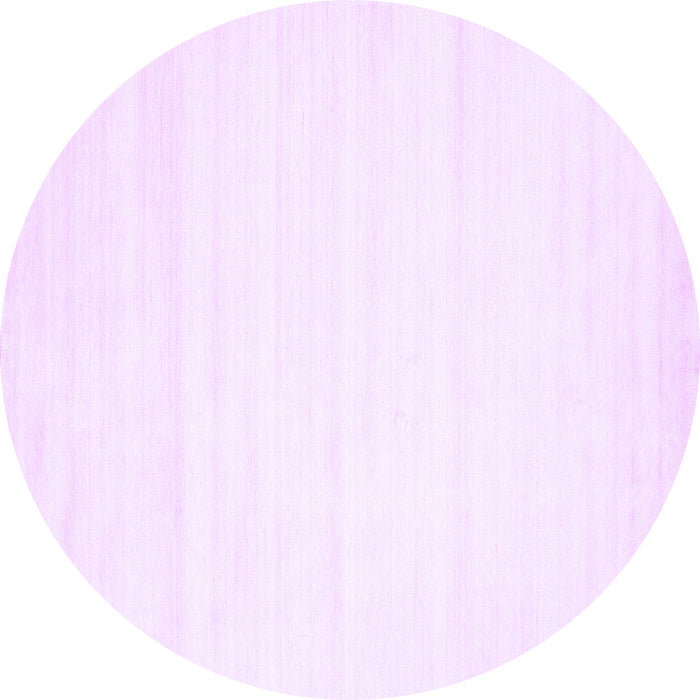 Round Solid Purple Modern Rug, con89pur