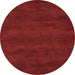 Round Machine Washable Abstract Brown Contemporary Rug, wshcon8brn