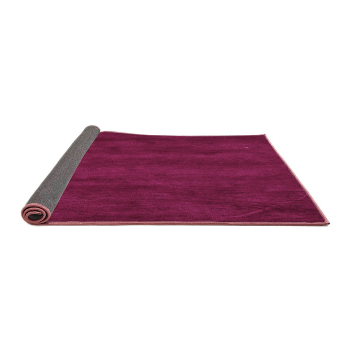 Sideview of Abstract Purple Contemporary Rug, con8pur