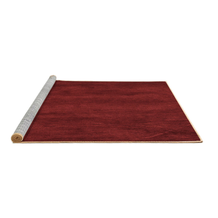 Sideview of Machine Washable Abstract Brown Contemporary Rug, wshcon8brn