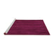 Sideview of Machine Washable Abstract Purple Contemporary Area Rugs, wshcon8pur
