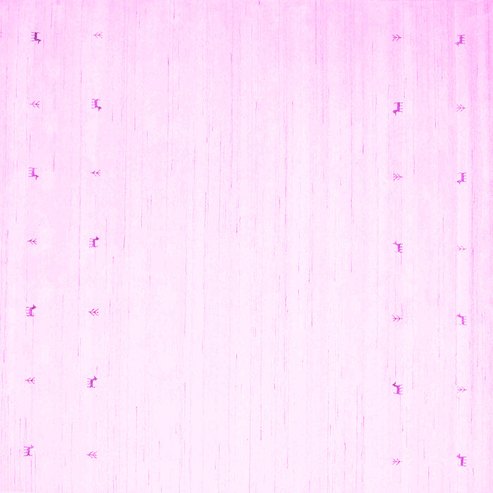 Square Solid Pink Modern Rug, con900pnk