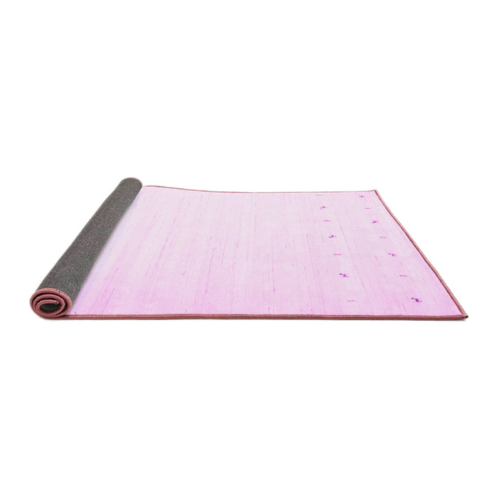Sideview of Solid Pink Modern Rug, con900pnk