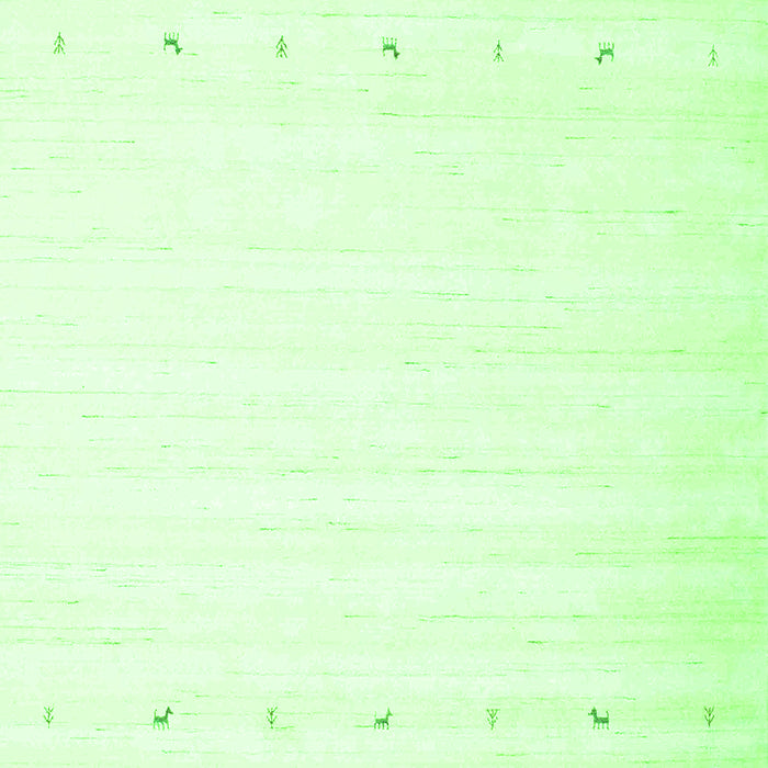 Solid Green Modern Rug, con900grn