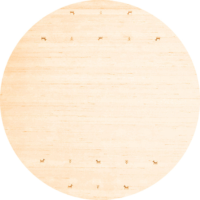 Square Solid Orange Modern Rug, con900org