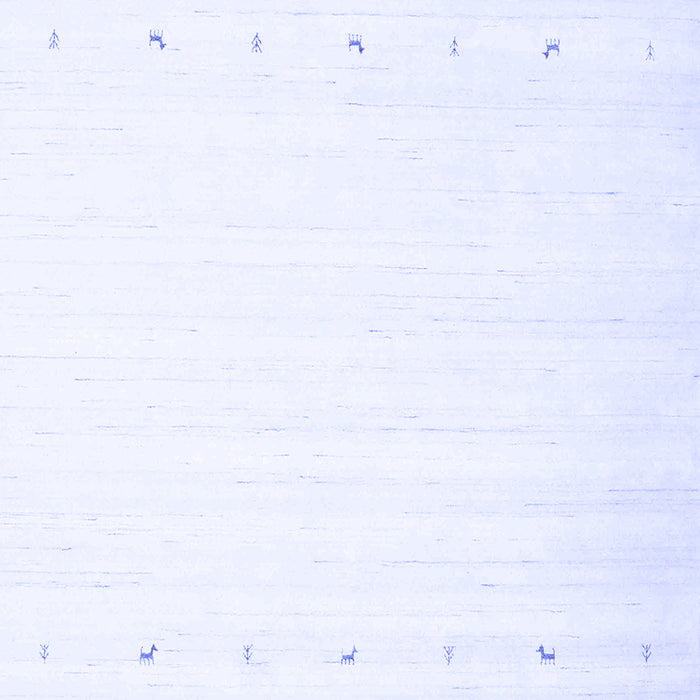 Machine Washable Solid Blue Modern Rug, wshcon900blu