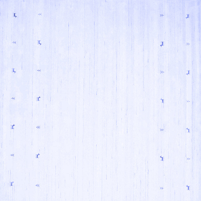 Square Solid Blue Modern Rug, con900blu