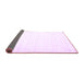 Sideview of Solid Purple Modern Rug, con900pur