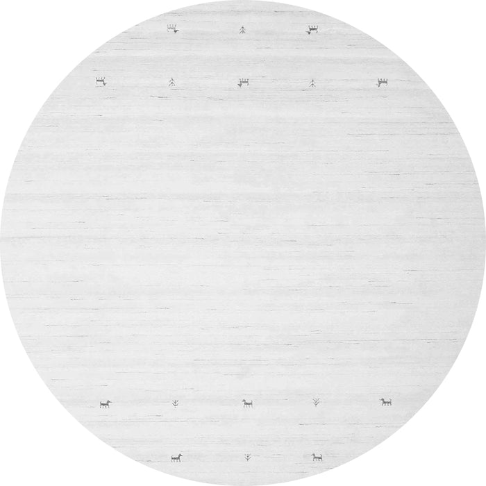 Machine Washable Solid Gray Modern Rug, wshcon901gry