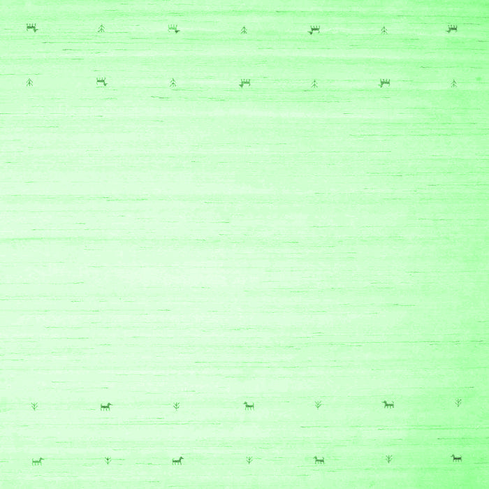 Square Solid Emerald Green Modern Rug, con901emgrn