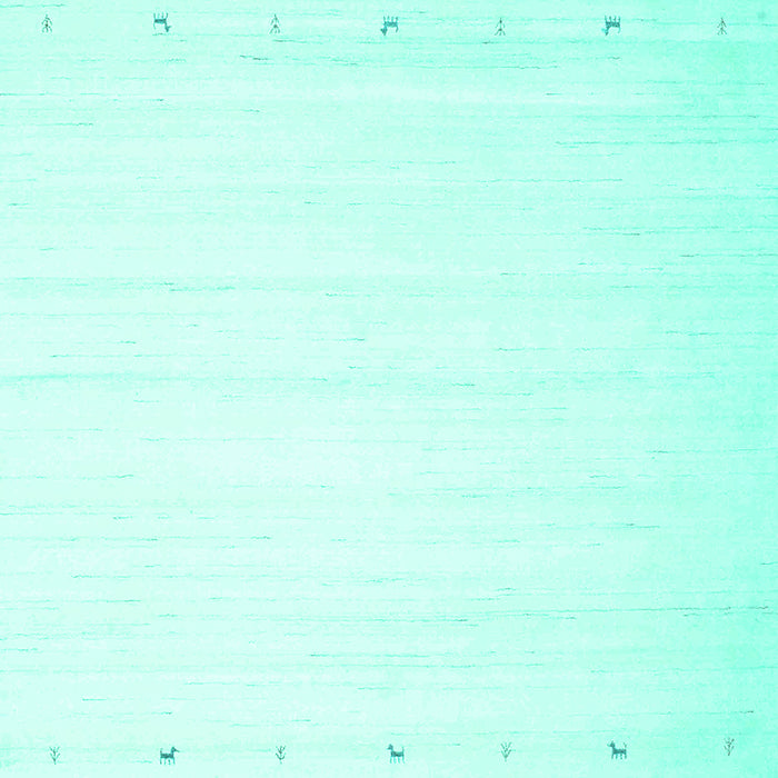 Solid Turquoise Modern Rug, con901turq