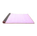 Sideview of Solid Purple Modern Rug, con901pur