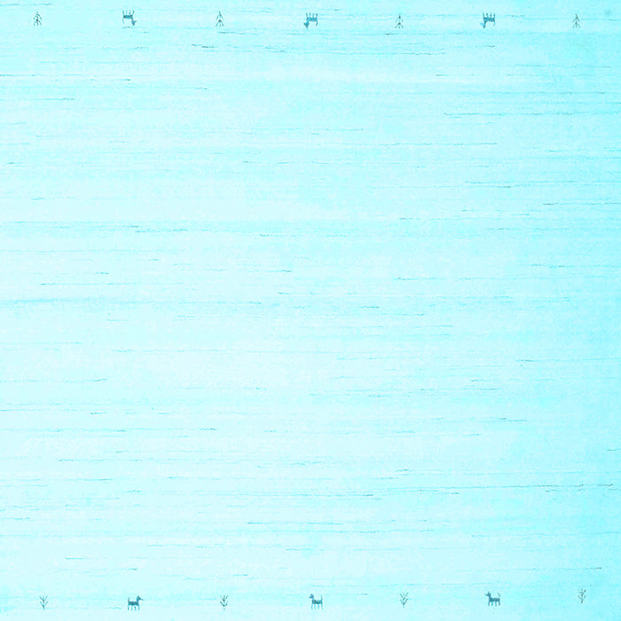 Solid Light Blue Modern Rug, con901lblu