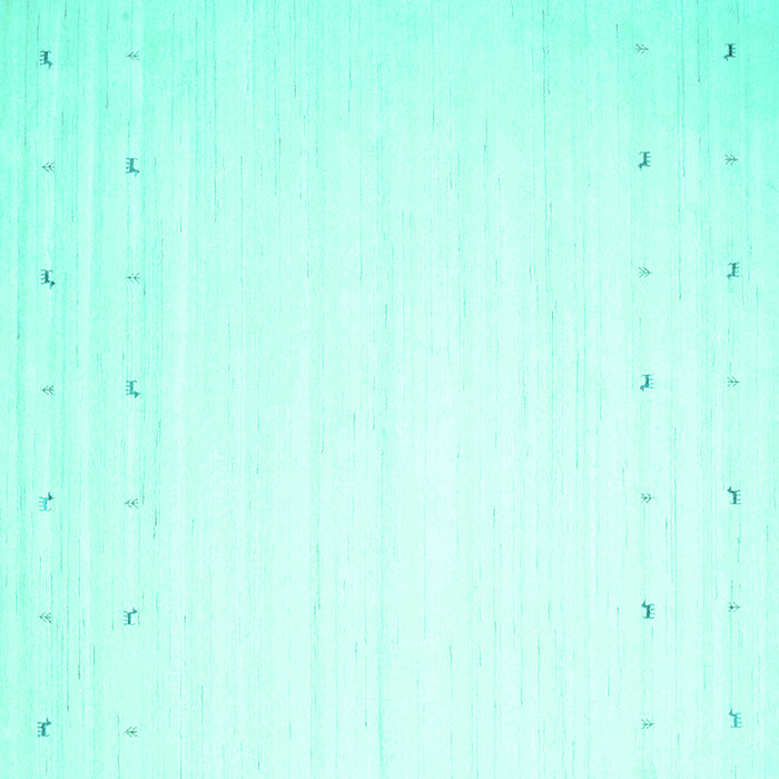 Square Solid Turquoise Modern Rug, con901turq