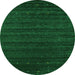 Machine Washable Abstract Green Contemporary Area Rugs, wshcon902grn