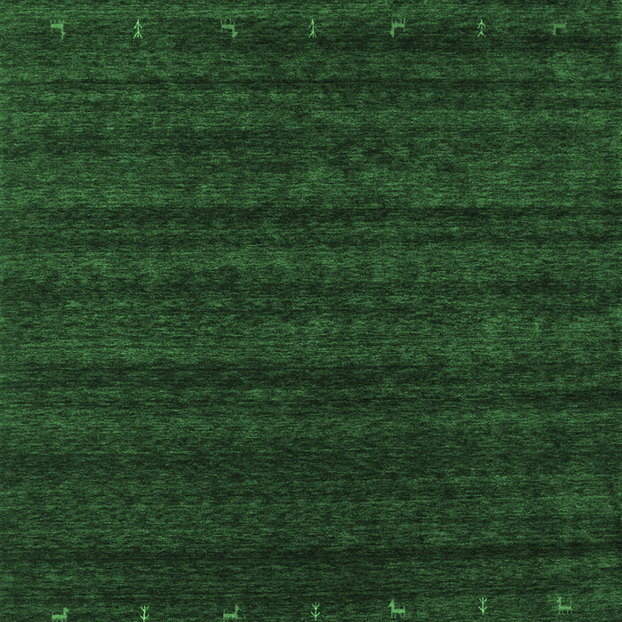 Abstract Emerald Green Contemporary Rug, con902emgrn