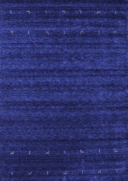Abstract Blue Contemporary Rug, con902blu