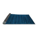 Sideview of Abstract Light Blue Contemporary Rug, con902lblu