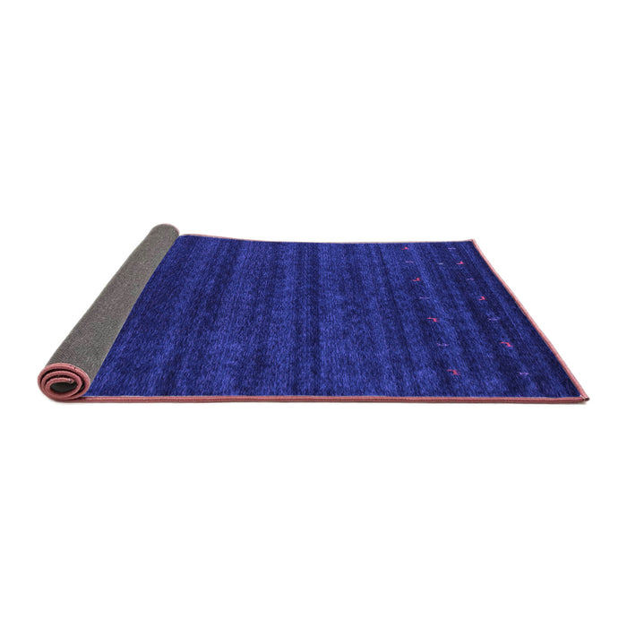 Sideview of Abstract Purple Contemporary Rug, con902pur